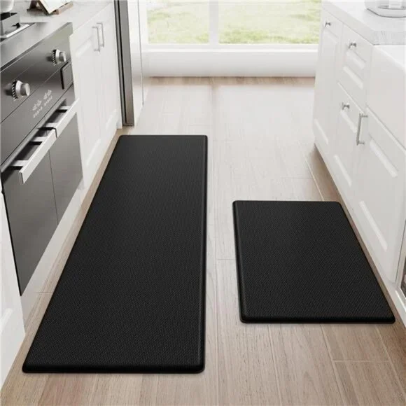Kitchen Mats 2PCS Kitchen Rugs Cushioned Anti Fatigue Kitchen Mats Non Slip - Picture 1 of 7
